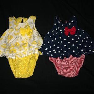 2 Carter’s baby girl onesies